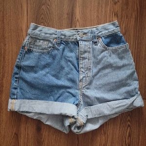Urban Outfitters BDG Patchwork High-Rise Shorts